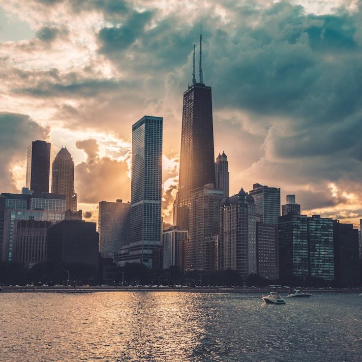 Sunset outdoors in Italy